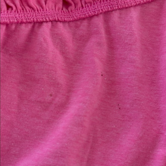 Lilly Pulitzer Girls Pink Ruffle Tank with Blue Printed Shorts Set S (4/5) - Picture 5 of 7